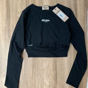 Sarah’s Day Undefeated Long Sleeve Crop Black